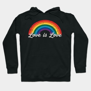 Gay Pride Rainbow LGBT Love Is Love Hoodie